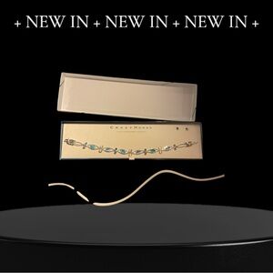 Liz Claiborne Silver Bracelet with Blue Accents